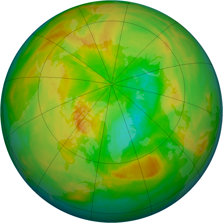 Arctic ozone map for 03 April 1993